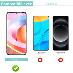 Carantee 2+2 pièces Verre Trempé pour Xiaomi 13, HD Haute Sensibilité 0,01 s Réponse Protection écran, 0,33 mm 9H Anti-Rayures V