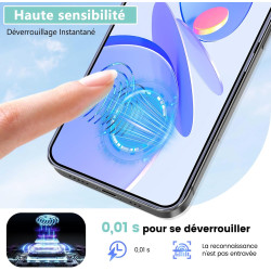 Carantee 2+2 pièces Verre Trempé pour Xiaomi 15, HD Haute Sensibilité 0,01 s Réponse Protection écran, 0,33 mm 9H Anti-Rayures V