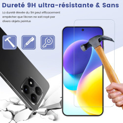 2 pièces Verre Trempé pour Xiaomi 15T/15T Pro Protection écran, HD Sans Bulles Anti‑Empreintes Vitre Protection, 9H Anti-Rayures