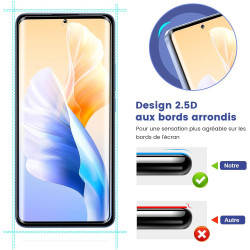 2 pièces verre trempé pour xiaomi rougemi note 13 pro plus protection écran, hd sans bulles anti‑empreintes vitre protection, 9h