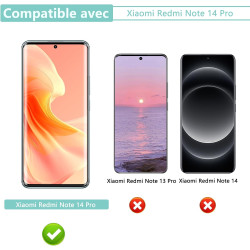 2+2 pièces verre trempé pour xiaomi rougemi note 14 pro, hd haute sensibilité 0,01 s réponse protection écran, 9h anti-rayures v