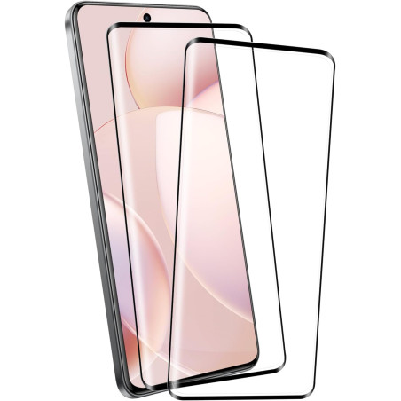 2 pièces verre trempé pour xiaomi rougemi note 15 pro plus 5g, 9h ultra-résistant 0,33mm vitre protection, toucher sensible, ant
