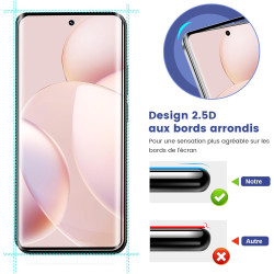 2 pièces verre trempé pour xiaomi rougemi note 15 pro plus 5g, 9h ultra-résistant 0,33mm vitre protection, toucher sensible, ant