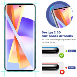 2 pièces verre trempé pour xiaomi rougemi note 15 pro plus, 9h ultra-résistant 0,33mm vitre protection avec caméra, toucher sens
