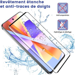 2 pièces verre trempé pour xiaomi rougemi note 15 pro plus, 9h ultra-résistant 0,33mm vitre protection avec caméra, toucher sens