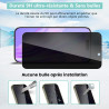 2 pièces Verre Trempé Anti‑Espion pour iPhone 16, 9H Anti-Rayures Protection écran, HD Sans Bulles Anti‑Empreintes Vitre Protect