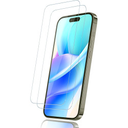 2 pièces Verre Trempé pour iPhone 16 pro, 0,33 mm 9H Dureté Anti-Rayures Protection écran, HD Sans Bulles Anti‑Empreintes Vitre 
