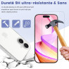 Carantee 2 Pièces Verre trempé pour iPhone 17, 9H Ultra-Résistant 0,33mm Vitre Protection, Toucher Sensible, Anti-Empreintes, HD