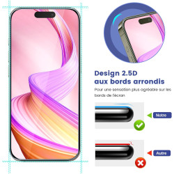 Carantee 2 Pièces Verre trempé pour iPhone 17, 9H Ultra-Résistant 0,33mm Vitre Protection, Toucher Sensible, Anti-Empreintes, HD
