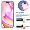 Carantee 2 Pièces Verre trempé pour iPhone 17, 9H Ultra-Résistant 0,33mm Vitre Protection, Toucher Sensible, Anti-Empreintes, HD