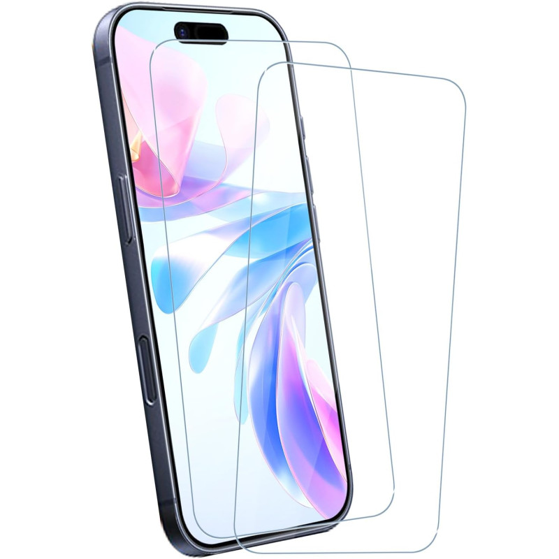 Carantee 2 Pièces Verre Trempé pour iPhone 17 Pro Max, Protection Écran 3D 0,33mm, Bords Anti-rayures, Dureté 9H, HD Transparent