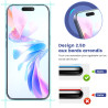 Carantee 2 Pièces Verre Trempé pour iPhone 17 Pro Max, Protection Écran 3D 0,33mm, Bords Anti-rayures, Dureté 9H, HD Transparent