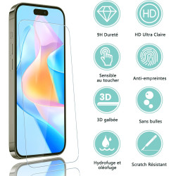 2+2 pièces Verre Trempé pour iPhone 17 Protection écran, 0,33 mm 9H Anti-Rayures Vitre Protection, HD Sans Bulles Anti‑Empreinte