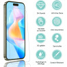 2+2 pièces Verre Trempé pour iPhone 17 Protection écran, 0,33 mm 9H Anti-Rayures Vitre Protection, HD Sans Bulles Anti‑Empreinte