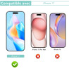 2+2 pièces Verre Trempé pour iPhone 17 Protection écran, 0,33 mm 9H Anti-Rayures Vitre Protection, HD Sans Bulles Anti‑Empreinte