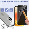 2 pièces Film de protection intimité Verre Trempé pour iPhone 12/12 Pro Protection écran, Sans Bulles Anti‑Espion Vitre Protecti
