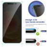 2 pièces Film de protection intimité Verre Trempé pour iPhone 12/12 Pro Protection écran, Sans Bulles Anti‑Espion Vitre Protecti