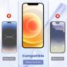 2 pièces Film de protection intimité Verre Trempé pour iPhone 12/12 Pro Protection écran, Sans Bulles Anti‑Espion Vitre Protecti
