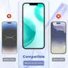 2 Pièces Anti Espion Verre trempé pour iPhone 14/13/13 Pro, 9H Ultra-Résistant 0,33mm Vitre Protection, Toucher Sensible, Anti-E