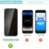 2 pièces Film de protection intimité Verre Trempé pour iPhone 15 Pro Max, Haute Sensibilité Anti‑Espion Protection écran, 9H Ant
