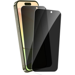 2 Pièces Anti Espion Verre trempé pour iPhone 15 Pro Max, 9H Ultra-Résistant 0,33mm Vitre Protection, Toucher Sensible, Anti-Emp