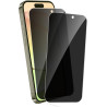 2 Pièces Anti Espion Verre trempé pour iPhone 15 Pro Max, 9H Ultra-Résistant 0,33mm Vitre Protection, Toucher Sensible, Anti-Emp
