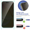2 Pièces Anti Espion Verre trempé pour iPhone 15 Pro Max, 9H Ultra-Résistant 0,33mm Vitre Protection, Toucher Sensible, Anti-Emp