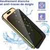 2 Pièces Anti Espion Verre trempé pour iPhone 15 Pro Max, 9H Ultra-Résistant 0,33mm Vitre Protection, Toucher Sensible, Anti-Emp