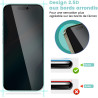 Carantee 2 pièces Film de protection intimité Verre Trempé pour iPhone 16 Pro, Haute Sensibilité Anti‑Espion Protection écran, 9
