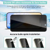 2 pièces Verre Trempé Anti‑Espion pour iPhone 16 Pro Max, 0,33 mm 9H Anti-Rayures Protection écran, HD Sans Bulles Anti‑Empreint