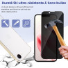 Carantee 2 Pièces Anti Espion Verre trempé pour iPhone 16e, 9H Ultra-Résistant 0,33mm Vitre Protection, Toucher Sensible, Anti-E