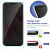 Carantee 2 Pièces Anti Espion Verre trempé pour iPhone 16e, 9H Ultra-Résistant 0,33mm Vitre Protection, Toucher Sensible, Anti-E