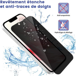 Carantee 2 Pièces Anti Espion Verre trempé pour iPhone 16e, 9H Ultra-Résistant 0,33mm Vitre Protection, Toucher Sensible, Anti-E