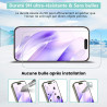 Carantee 2 pièces Verre Trempé pour iPhone 17, HD Haute Sensibilité 0,01 s Réponse Protection écran, 0,33 mm 9H Dureté Anti-Rayu