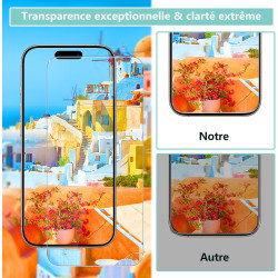 Carantee 2 pièces Verre Trempé pour iPhone 17, HD Haute Sensibilité 0,01 s Réponse Protection écran, 0,33 mm 9H Dureté Anti-Rayu