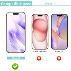 Carantee 2 pièces Verre Trempé pour iPhone 17, HD Haute Sensibilité 0,01 s Réponse Protection écran, 0,33 mm 9H Dureté Anti-Rayu