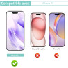 Carantee 2 pièces Verre Trempé pour iPhone 17, HD Haute Sensibilité 0,01 s Réponse Protection écran, 0,33 mm 9H Dureté Anti-Rayu