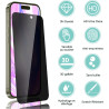 Carantee 2 pièces Film de protection intimité Verre Trempé pour iPhone 17, Haute Sensibilité Anti‑Espion Protection écran, 9H An