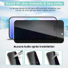 2 pièces Verre Trempé Anti‑Espion pour iPhone 17, 9H Anti-Rayures Protection écran, HD Sans Bulles Anti‑Empreintes Vitre Protect