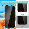 2 pièces Verre Trempé Anti‑Espion pour iPhone 17, 9H Anti-Rayures Protection écran, HD Sans Bulles Anti‑Empreintes Vitre Protect