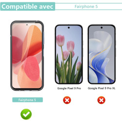 Carantee 2 pièces Verre Trempé pour Fairphone 5, 0,33mm Dureté 9H Résistant aux Rayures vitre protection, HD Haute Sensibilité p
