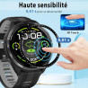 2 pièces Verre Trempé pour Garmin Forerunner 965 Protection écran, HD Sans Bulles Anti‑Empreintes Vitre Protection, 9H Anti-Rayu