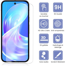 Carantee 2 Pièces Verre Trempé pour Google Pixel 10, Protection Écran 3D 0,33mm, Bords Anti-rayures, Dureté 9H, HD Transparent, 