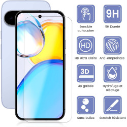 2+2 Pièces Verre Trempé pour Google Pixel 10, avec Protection Caméra, Protection Écran 3D 0,33mm, Bords Anti-rayures, Dureté 9H,