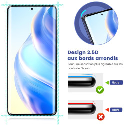 2 pièces Verre Trempé pour Motorola Edge 60/60 Fusion/60 Pro Protection écran, Sans Bulles Anti‑Empreintes Vitre Protection, 9H 