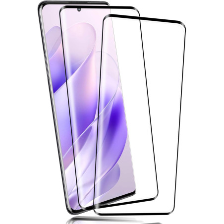 Carantee 2 pièces Verre Trempé pour Oneplus 12 5G Protection écran, HD Sans Bulles Anti‑Empreintes Vitre Protection, 9H Anti-Ray