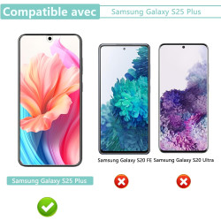 Carantee 2 pièces Verre trempé 3D pour Samsung Galaxy S25 Plus, 9H Ultra-Résistant, Anti-Rayures & Anti-Trace, 100% sans Bulles 