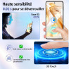 Carantee 2 pièces Verre Trempé pour Samsung Galaxy Z Flip 4 5G Protection écran, HD Sans Bulles Vitre Protection, 9H Anti-Rayure