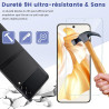 Carantee 2 pièces Verre Trempé pour Samsung Galaxy Z Flip 4 5G Protection écran, HD Sans Bulles Vitre Protection, 9H Anti-Rayure