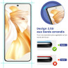 Carantee 2 pièces Verre Trempé pour Samsung Galaxy Z Flip 4 5G Protection écran, HD Sans Bulles Vitre Protection, 9H Anti-Rayure